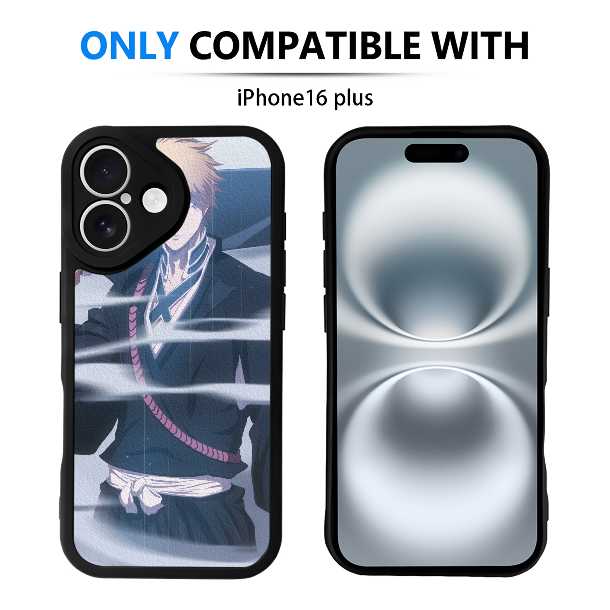 （画像用） ブリーチ BLEACH 【iPhone 16シリーズ対応】シリコンスマホケース（レザー調） 材質：シリコン